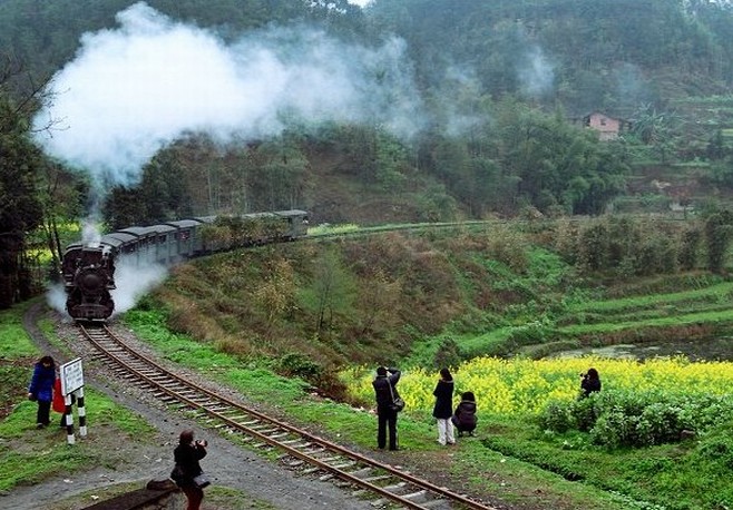 Jiayang mini steam engine train Qianwei